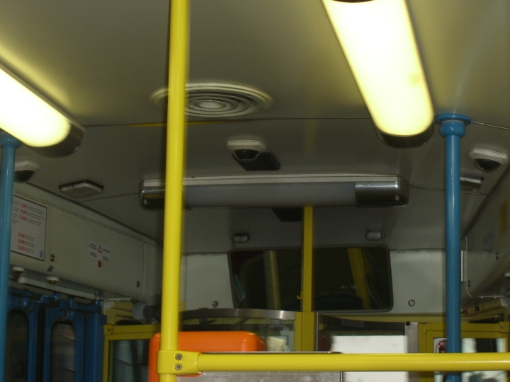 inside a tram